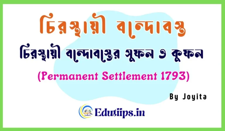 Permanent Settlement 1793